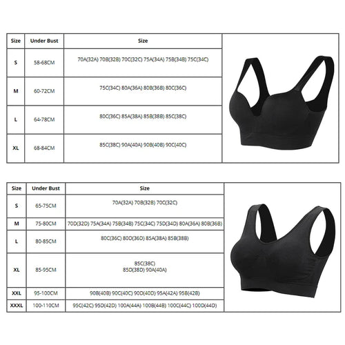 Comfort Fit Wireless Sports Bra